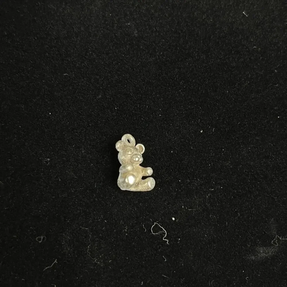 James Avery Retired Sterling Silver Teddy Bear Charm Cut Loop